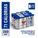 Pack Cerveja Amstel Ultra 269ml Com 12 Unidades