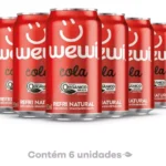Refrigerante Wewi Orgânico kit 6 refrigerante sabor cola 350ml